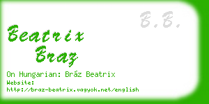 beatrix braz business card