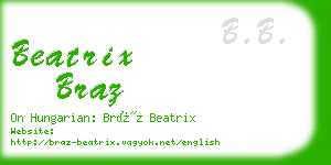 beatrix braz business card